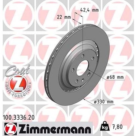 Rear Brake Rotor, 100333620